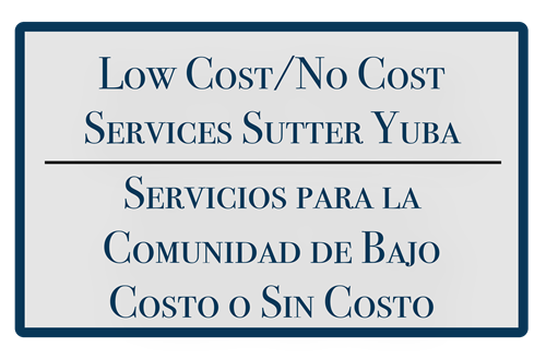 Low Cost Yuba Sutter Services